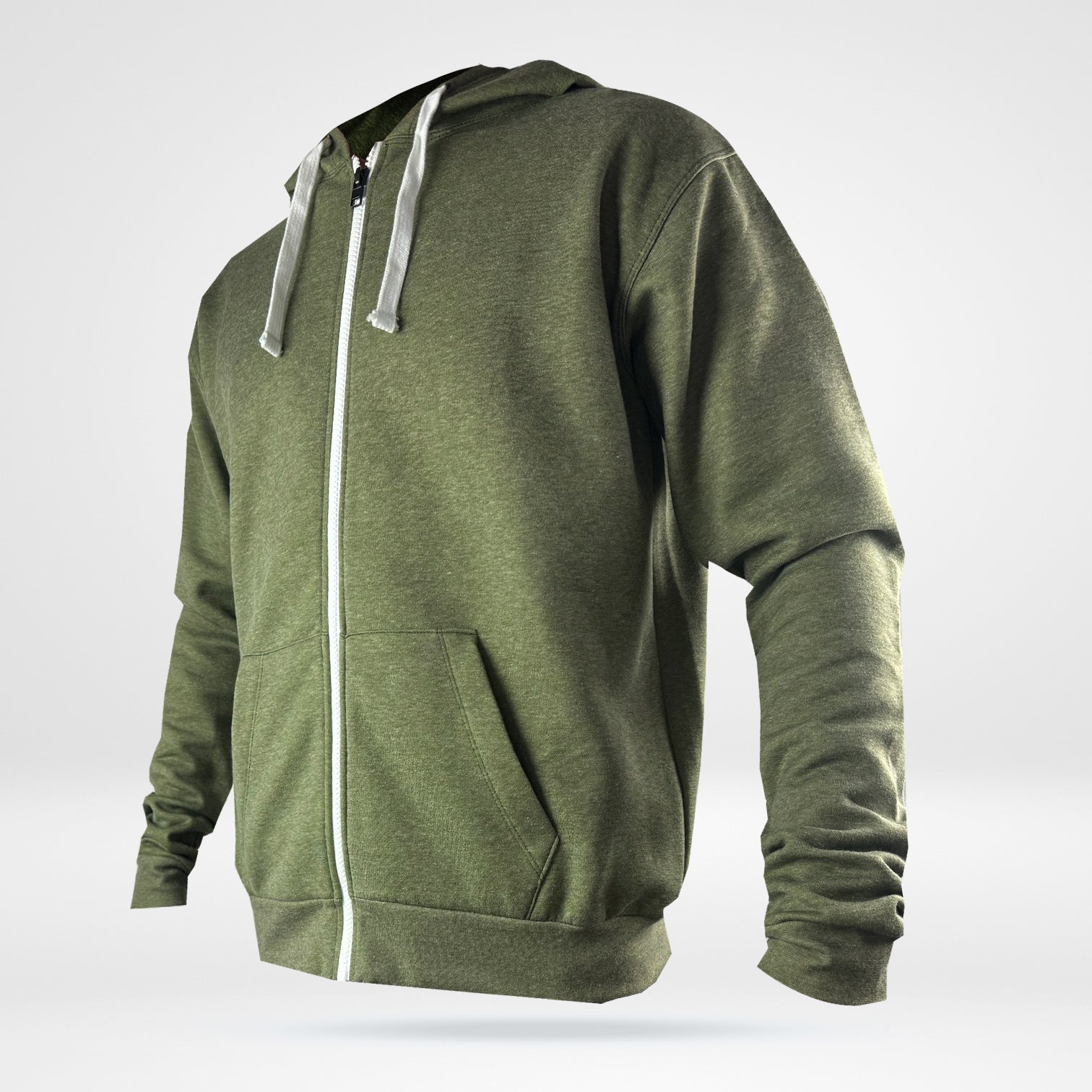 Test Men's Zip Up Hoodie - Fleece