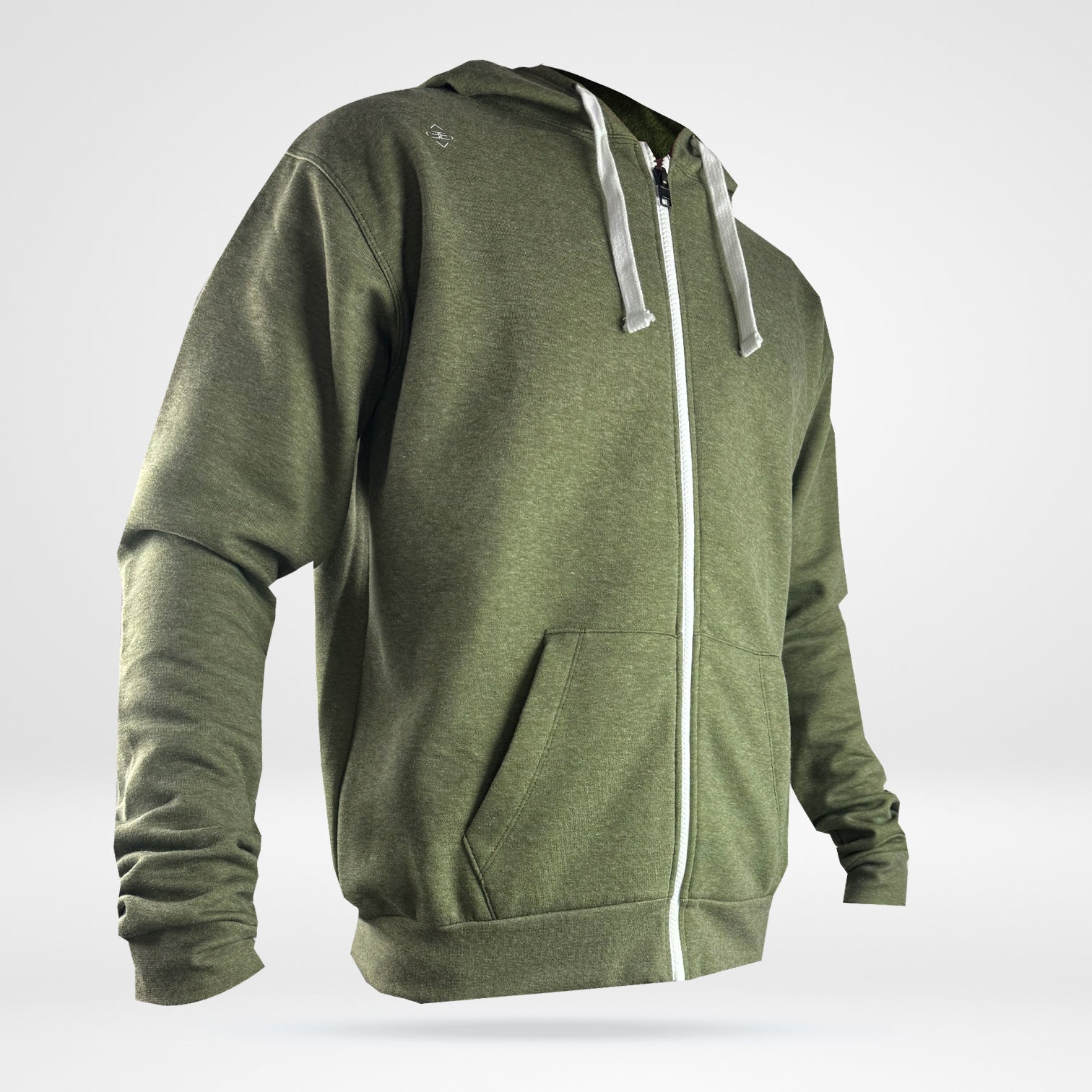 Test Men's Zip Up Hoodie - Fleece