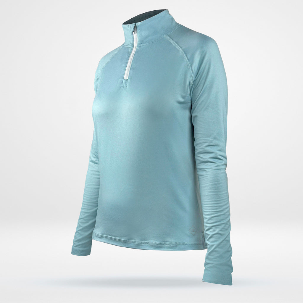 Women's 1/4 Zip - Light Blue - Mach