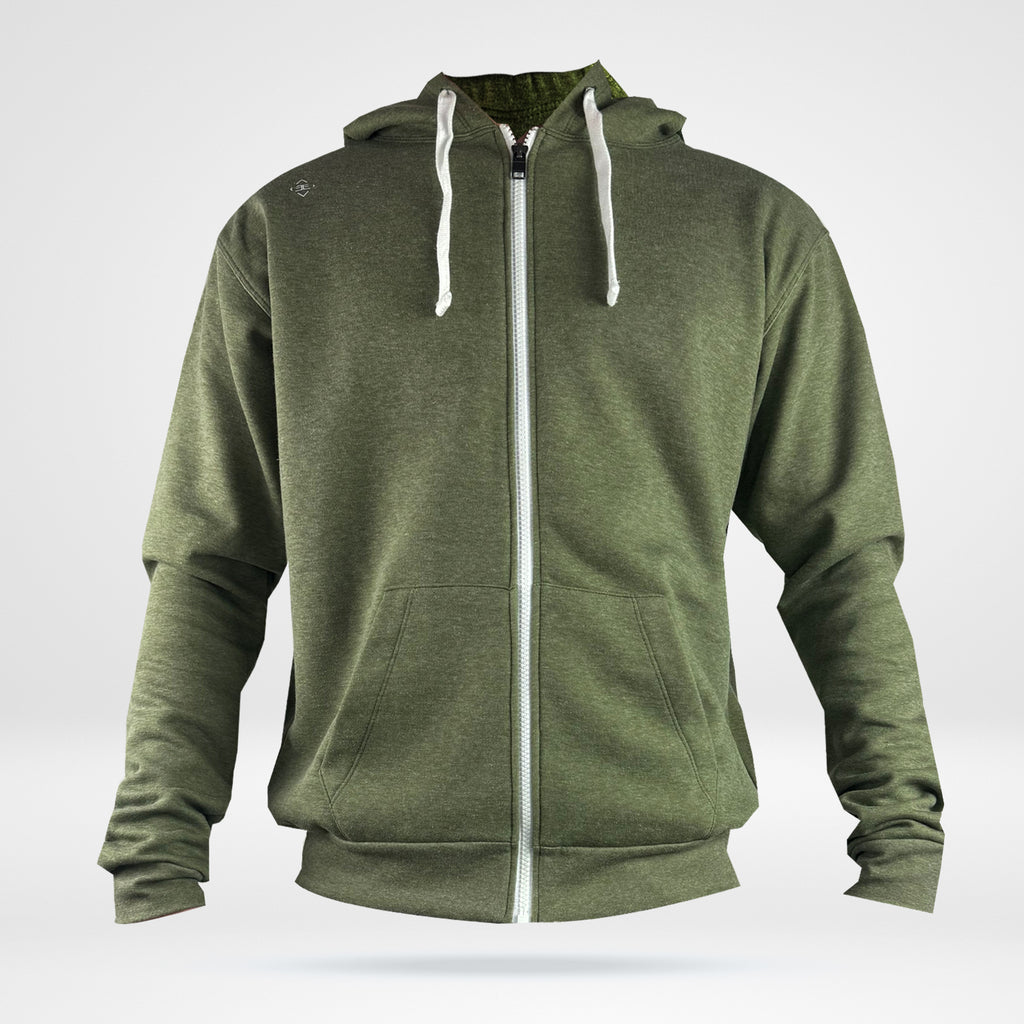 Men's Zip Up Hoodie - Fleece