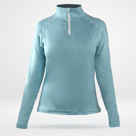 Women's 1/4 Zip - Light Blue - Mach