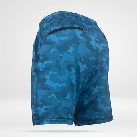 Men's Reyes Shorts in Blue Camo - Catalina