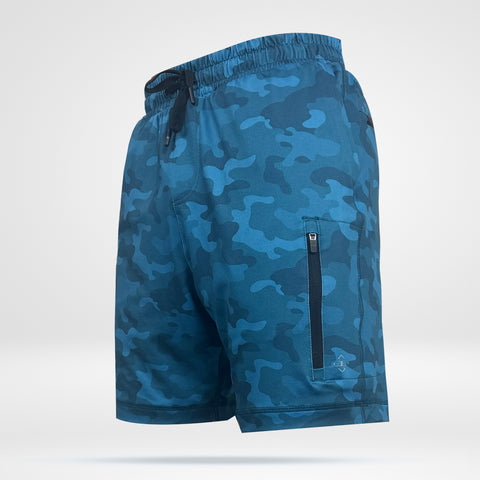 Men's Reyes Shorts in Blue Camo - Catalina