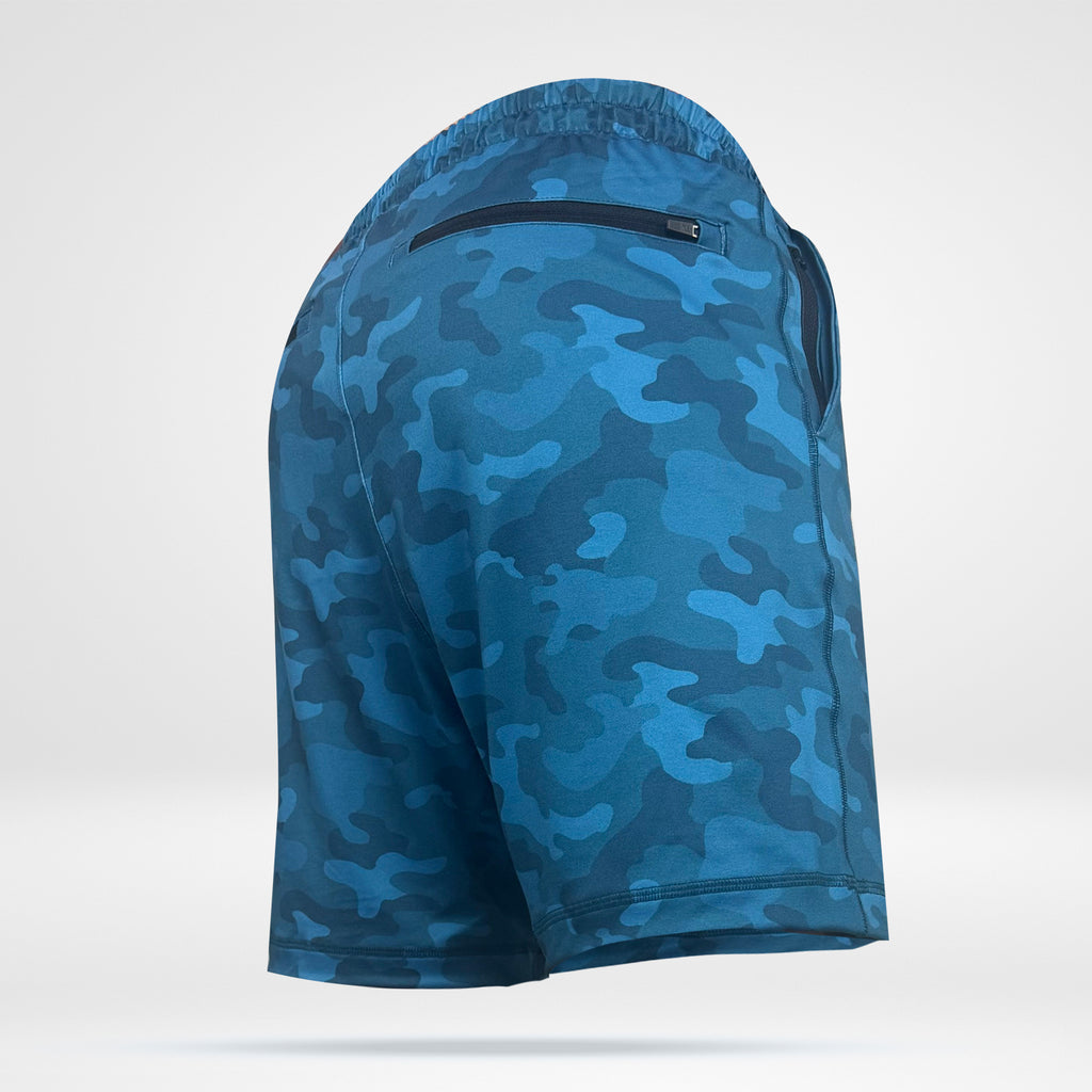 Men's Reyes Shorts in Blue Camo - Catalina