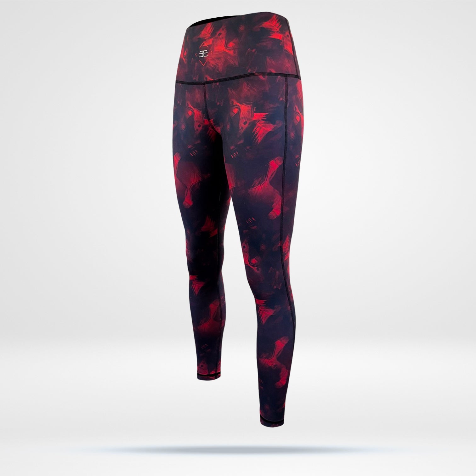 Women's Yoga Pant Red & Black Encore Custom